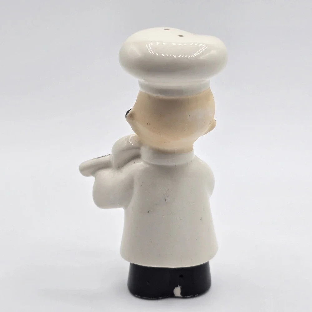 Vtg Chef Japan salt and pepper shakers Single Small Kitschy‎ Asian Chinese